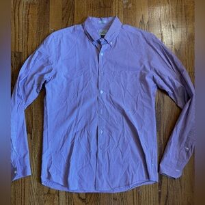 J. Crew Purple Gingham Button Down Shirt